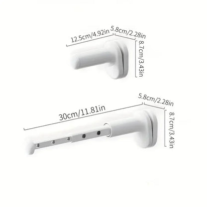 Thickened Portable Folding Hangers, Extendable Travel Clothes Drying Rack, Easy Install & Carry, Space Saving
