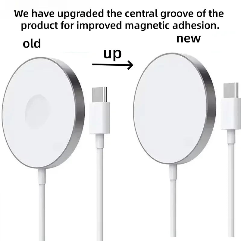 Fast Charger Original Magnetic Wireless Charging Device For iPhone 17 16 15 14 13 12 Pro Max Mini USB C 8 Plus XR XS MAX Airpods