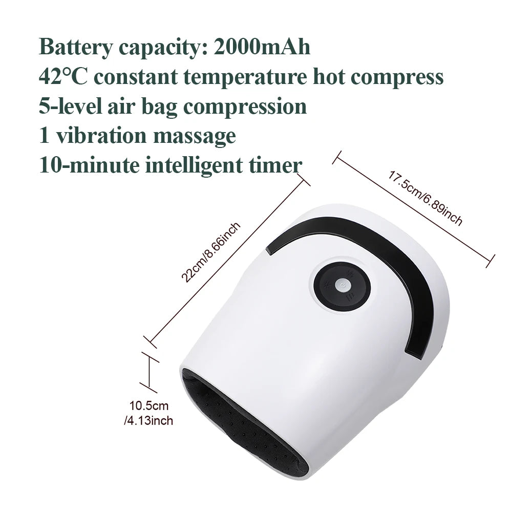 Smart Airbag Hand Massager Wireless Electric Hot Compress Carpal Tunnel Palm Acupoint Massager Vibration Kneading Finger Relax