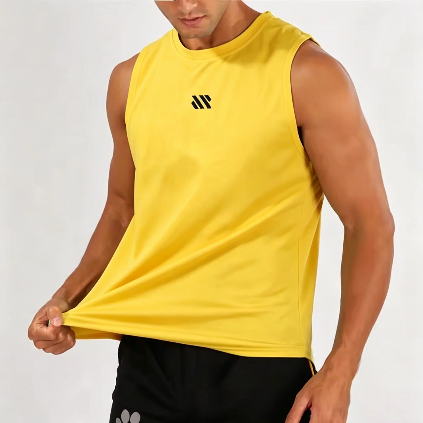 Men's Bodybuilding Vest Gym Workout Mesh Fitness Sleeveless shirt Running Tank Top Stringer Single Shirt Summer Sport Vest Men