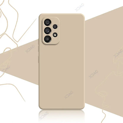 Original Official Soft Case for Samsung Galaxy A13 A23 A33 A53 A73 SamsungA33 SamsungA53 SamsungA73 Square Liquid Silicone Cover