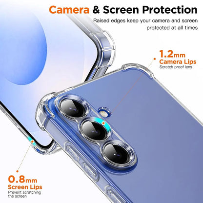 Shockproof Silicone Case For Samsung Galaxy S26 S25 S24 S23 S21 FE S22 Ultra Plus 5G Clear Ultra Thin Soft Cover S25 Edge Shell