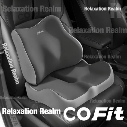 Car Seat Memory Foam Cushion Lumbar Support Soft Elastic Office Chair Pad Seat Cushion Suit for Desk Office Use Pain Relief