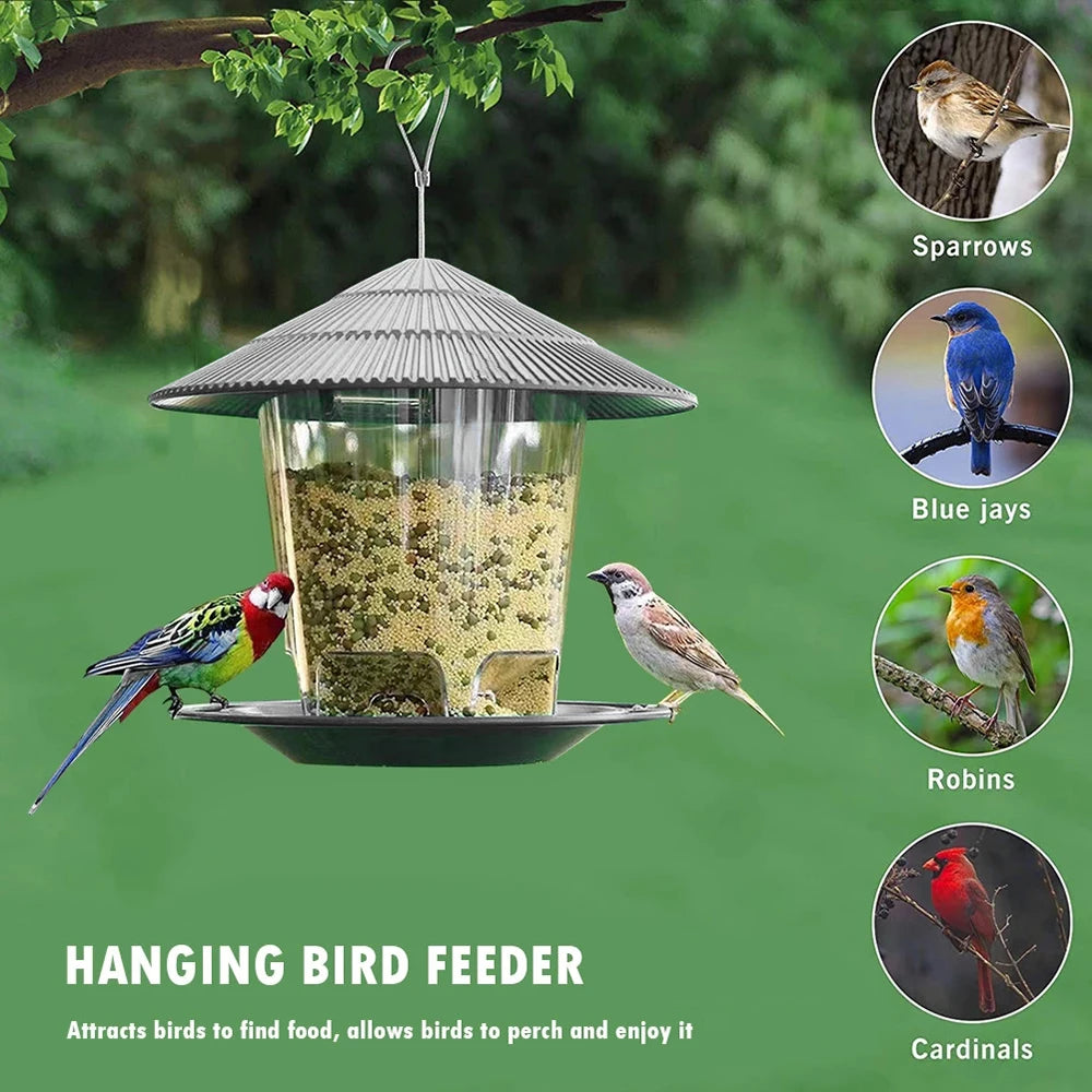 3/2/1PCS Bird Feeder Hanging Easy Clean and Fill Outdoor Large Capacity for Garden  Outside Decoration Outdoors Squirrel Proof