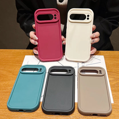 Soft  Solid Color Case For Google Pixel 10 9 8 7 Pro 9A 8A 7A Pixel 10 9 Pro XL Shockproof Cover For Pixel 7 8 9 Pro Phone Cases