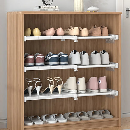 1pc Adjustable Storage Rack Without Drilling Floating Rack Divider, Used for Storage, Space Saving, Wall Mounted Wardrobe System