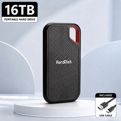 1TB External Hard Drive 2TB Portable SSD USB-C Fast Storage Disk for Laptop Mac PC Phone Photo File Backup