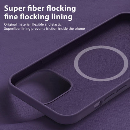 For Magsafe Original Magnetic Cases For iPhone 15 14 13 12 11 Pro Max Plus Wireless Charge Case Liquid Silicone Cover Accessory