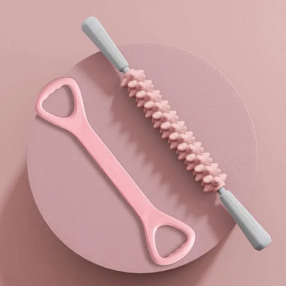 Yoga Massage Stick Yoga Fitness Wolf Teeth Muscles Massage Stick Calves Thighs Quadriceps Arm Forearm Relaxation Artifact Roller