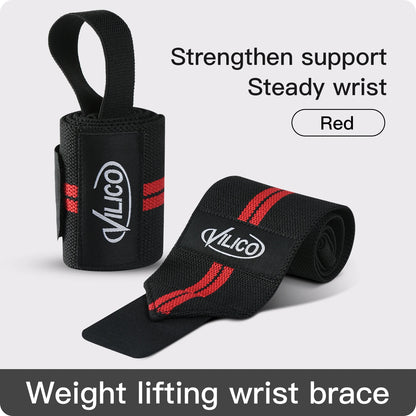 1/2 Piece- Wristband Wrist Support Brace Straps Extra Strength Weight Lifting Wrist Wraps Bandage Fitness Gym Training
