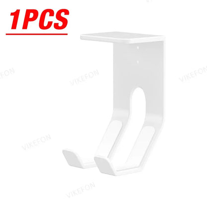 2pcs/4pcs ABS Under Table Game Controller Rack Game Console Storage Base Headset Holder Stand for Sony Xbox Switch PS5/PS4 Mount