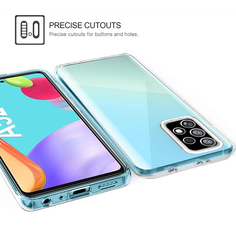 360 Full Body Silicone Samsung Galaxy Case – Dual Layer Transparent Cover for A Series