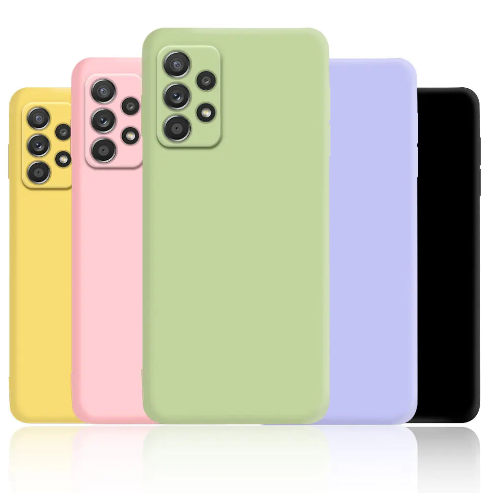 Liquid Silicone Case for Samsung Galaxy A52 A72 A13 A23 A33 A53 A73 A04 A04E A14 A15 A24 A25 A34 A35 A55 A54 A22 A32 5G Cover