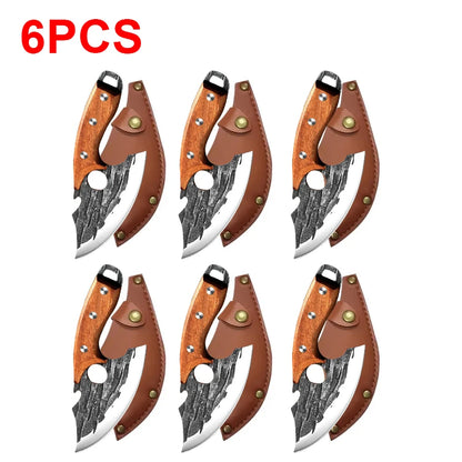 Multifunctional Knife Forged Kitchen Knife Stainless Steel Meat Cleaver Boning Knife with Bottle Opener Pocket With Knife Cover