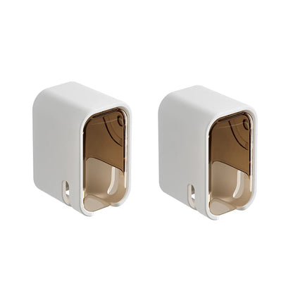 2/3/4PCS Toothbrush Holder Wall-mounted Punch-free Toothbrush Rack Dustproof Bathroom Electric Toothbrush Organizer