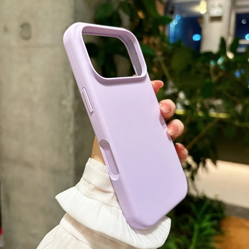 Candy Solid Color for Magsafe Case for iPhone 17 Air 16 15 14 13 11 12 Pro Max Plus Soft Liquid Silicone Slim Shockproof Cover