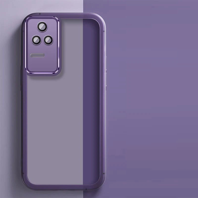Xiaomi Poco F4 Plating Silicone Case – Shockproof Transparent Soft Back Cover