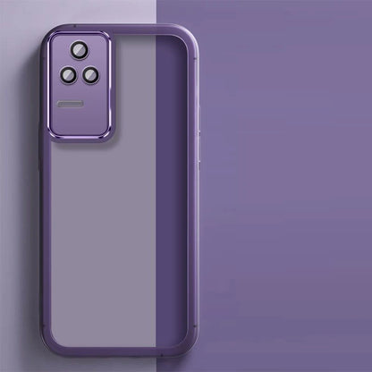 Xiaomi Poco F4 Plating Silicone Case – Shockproof Transparent Soft Back Cover