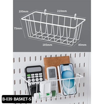 Neat Plastic Pegboard  Desk Organizer with Multiple Accessories for Home Office, Craft Room and Garage Display