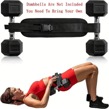 Adjustable Weighted Hip Bridge Belt for Home Gym