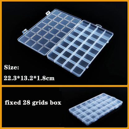 Transparent Plastic Screw Compartment Box – Jewelry, Earring & Tool Storage Organizer