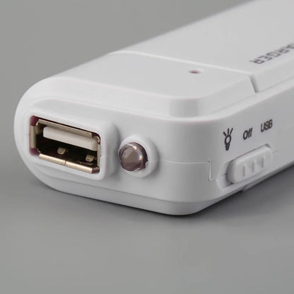 USB Emergency 2 AA Battery Extender Charger Power Bank Power Case for iPhone Mobile MP3 MP4 Black White