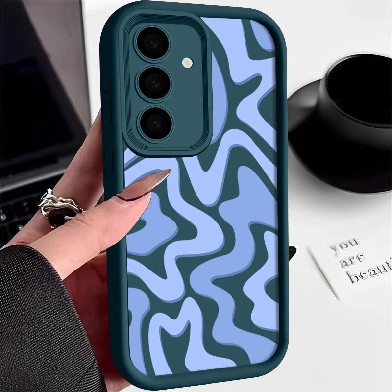 Striped Pattern Phone Case For Samsung Galaxy A57 A27 A37 A56 A16 A17 A36 A26 A55 A54 A15 S26 S25 S24 S23 S22 Ultra S25 FE Cover