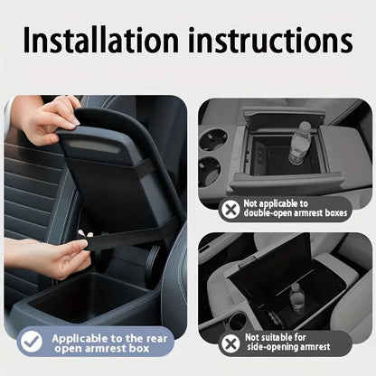 Car Armrest Pad Plush Heightening Pad for Central Console 1pc for Vehicles for Car Interior Armrest Cover