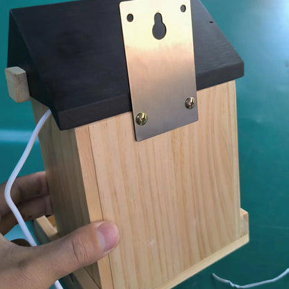 1080P Bird Feeder Camera Built-in Battery Solar Low Power Night Vision Outdoor IP66 Waterproof 2.4G WIFI Camera Connected Feeder