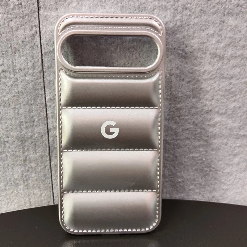For Google Pixel 10 Pro 9a 9Pro 8 8Pro 7 7a 6 6a 6Pro 5 4 3 5A 4A 3A XL Soft Case Solid Color Liquid Silicone Down Jacket Case