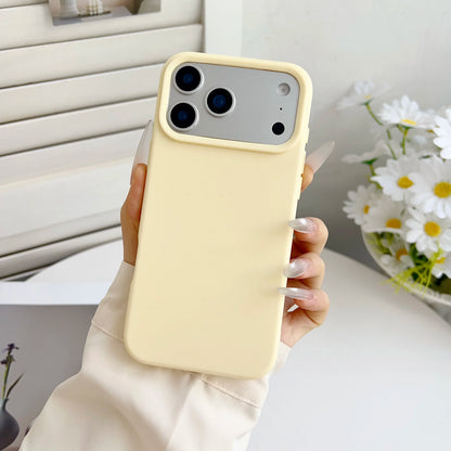 Orange Matte Silicone Case For iPhone 17 Pro Max Air 16E 16 E 15 Plus 14 13 12 17Pro iPhone17 Shockproof Phone Cover Accessories