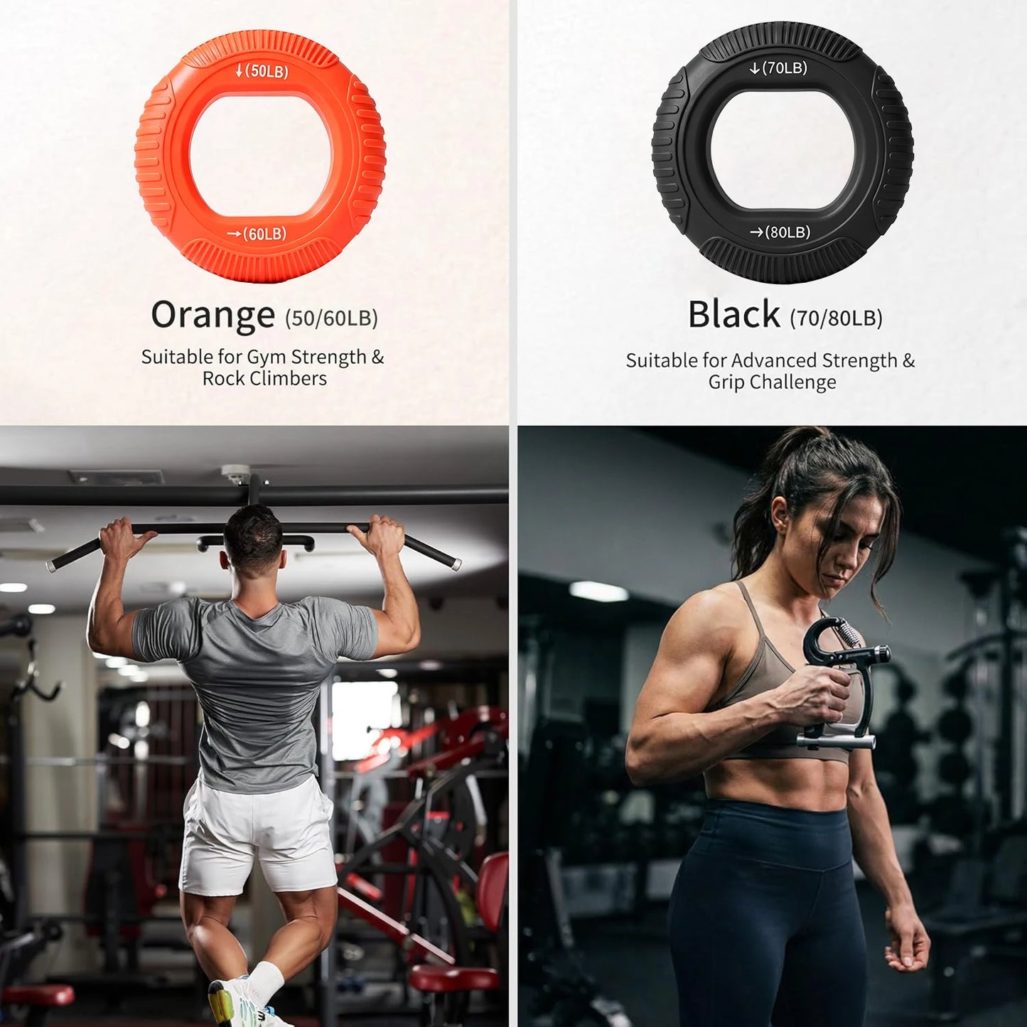 Silicone Finger Gripper Ring Hand Muscle Strengthener Ring Wrist Finger Trainer Exercise Carpal Expander Workout Fitness Device