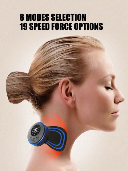 Electric Neck Massage Pads To Relieve Shoulder And Neck Pressure, EMS Micro Current Neck Massage Patches