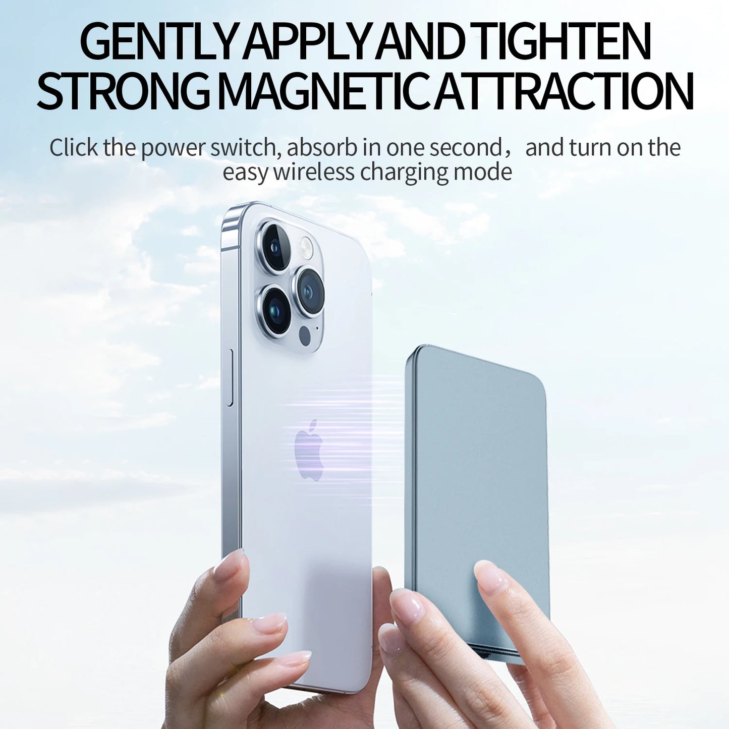 New Ultra thin Alloy Powerbank Magnetic Power Bank Wireless Fast Charger For Magsafe Backup battery For iWatch Serise iPhone 16