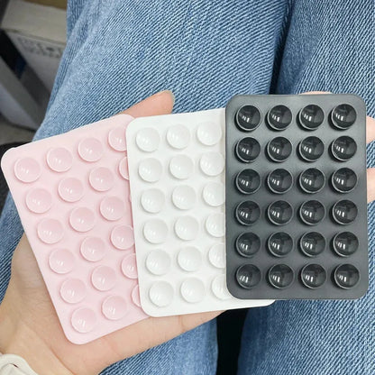 Candy Color Silicone Phone Mount - 3M Adhesive Backing & Non-Slip Suction Cup Stand for Selfies, Videos, Secure Phone Holder