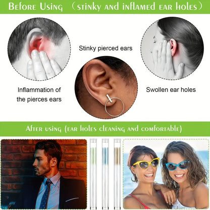 60pcs Ear Line Ear Hole Cleaning Line Removes Dirt, Deodorizes and Prevents Plugging. Ear Line Portable Ear Hole Cleaning Tool