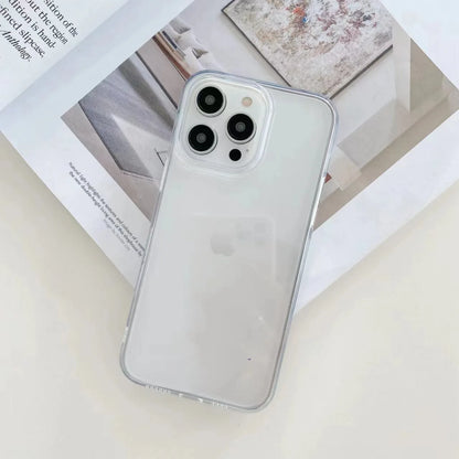 Candy Color Transparent Acrylic iPhone Case – TPU Full Coverage Cover for iPhone 7–15 Series