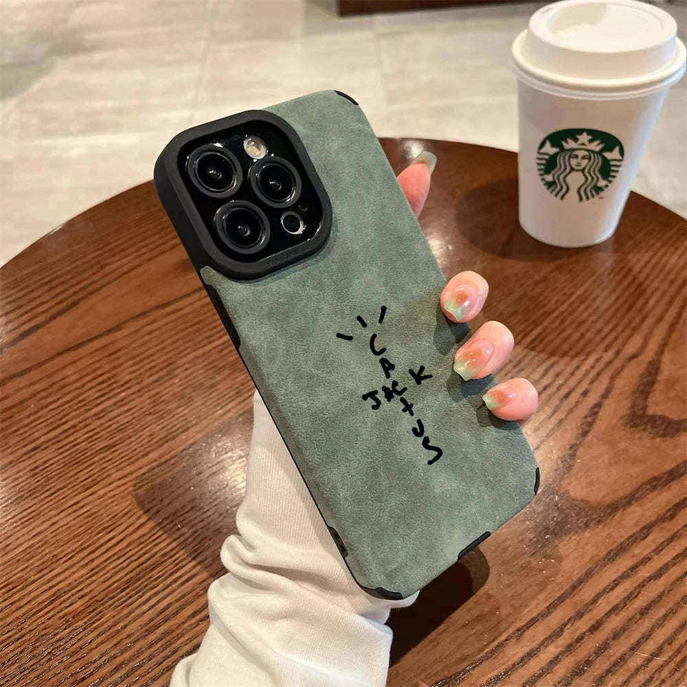 Flip leather phone case for iphone 16 15 14 plus 13 12 11 pro max 16E x xr xs cover Fashion Streetwear hop jack funda cases