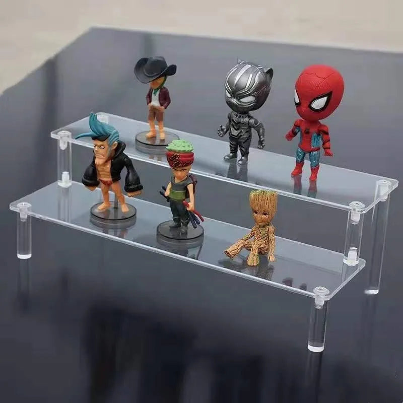 Clear Acrylic Display Stand For Anime Figures Cupcake Shelf Organizer Desserts Holder Jewels Display Risers Stand Perfume Stand
