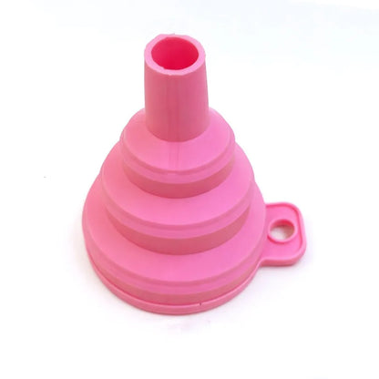 Mini Foldable Funnel Silicone Collapsible Portable Funnels for Fuel Hopper Beer Oil Kitchen Accessories Tools Items