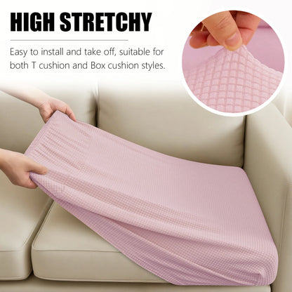 1 2 3 4 Seat Sofa Cushion Cover Back Combination Kit Cover Living Room Waterproof Jacquard Slipcover Couch Seat Protector Case