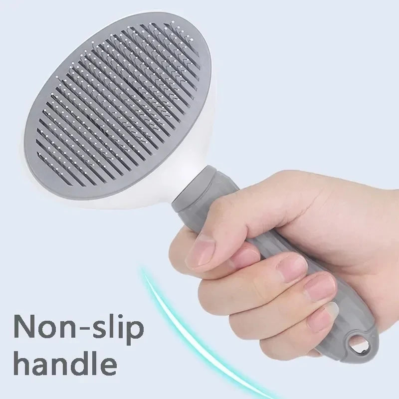 Self-Cleaning Pet Dematting Comb for Dogs & Cats