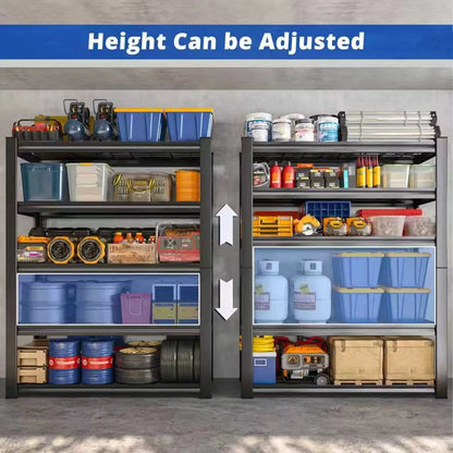 Nnovaroom  72" Adjustable Metal Double Layer Column Shelving, Commercial Grade Utility Rack for Warehouse, Basement, Kitchen
