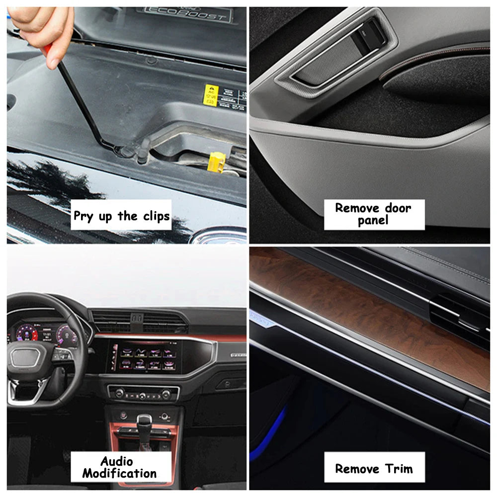 KKJOY Auto Door Clip Panel Trim Removal Tools Kits  Various Vehicle Models suit For BMW Toyota Hyundai Benz Tesla