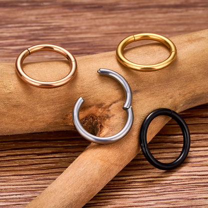 G23 Titanium Nose Ring – 10/50PCS Hoop Piercing Jewelry, 16/18/20G