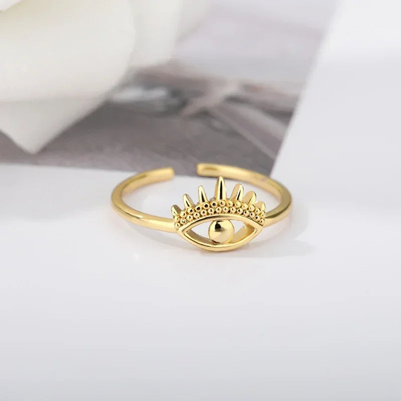 Stainless Steel Heart Ring for Women – 18K Gold Plated, Zircon Inlay, Vintage Waterproof Wedding Jewelry Gift