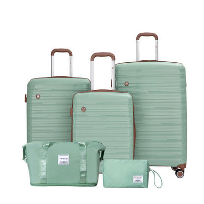 Luggage Sets 5 Piece, Suitcases with Double Spinner Wheels and TSA Lock, Hardcase 3 Set Luggage with Travel Duffle Bag