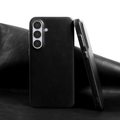 Premium Genuine Leather Back Case For Samsung Galaxy S25FE S26 S25Ultra S24 S23 S22 Business Full Covered Protective Phone Cases