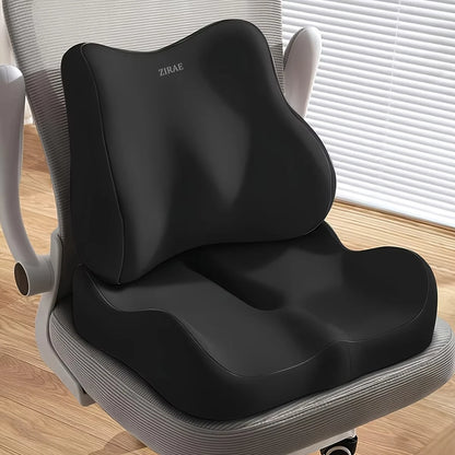 Car Seat Memory Foam Cushion Lumbar Support Soft Elastic Office Chair Pad Seat Cushion Suit for Desk Office Use Pain Relief