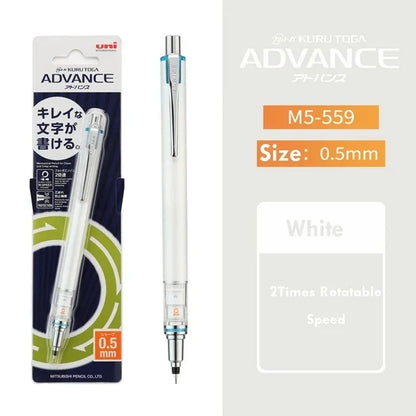 Japan UNI KURA TOGA Mechanical Pencil 0.5mm Automatic Rotation Drawing Special Pencil M5-559 Stationery Cute School Supplies